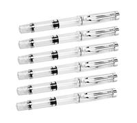 SEWACC 6 Piezas Pluma de Caligrafía con Punta de Pincel de Pelo de Tinta Sumi Recargable para Artistas de Lettering Suave y Flexible para Escritura
