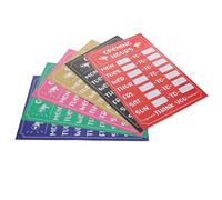 SEWACC 6 Piezas Señal De Horario Comercial Autoadhesiva PVC, Operando Firmar, Multicolor, Fashion, Montaje En La Ventana, Comercial