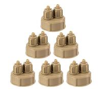 SEWACC 6 Piezas Tapón Rápido Diffuser Cap para Botellas de Co2 DIY Rosca de Plástico Abs, Fácil de Usar y Montar en Reactor Casero de Dióxido de Carbono para Acuarios