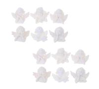 SEWACC 60 piezas Adornos de Resina con Ángeles Blancos para Manualidades DIY Accesorios y Duraderos para Decoración de Fundas de Teléfono Material Creativo para Regalos Artesanales