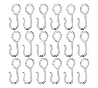 SEWACC 60 Piezas Gancho Metálico de Hierro para Cojín de Asiento de Coche, Instalación Rápida y Aplicación Versátil, Color Plata, Adecuado para Vehículos Organizados y Coches Privados