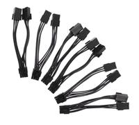 SEWACC 6piezas Cables De Alimentación para Tarjeta Gráfica con Conectores Adaptador y Pcie para Gpu Unidades Uso para Placa Gráfica