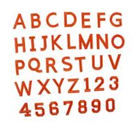 SEWACC 72 piezas Parches de Letras y Termoadhesivos Naranja para Ropa Chaquetas Sombreros y Bolsas Personalización y