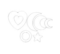 SEWACC 8 Piezas Accesorios para aros atrapasueños anillos colectores de macramé anillos de macramé atrapasueños materiales de bricolaje suministros de bricolaje planchar Silver
