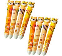 SEWACC 8 Piezas Multicolor Ballpoint Pens de Colores Bolígrafos de Bola Portátiles para Estudiantes Diseño y para Escritura Diaria