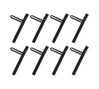 SEWACC 8 Piezas Muñequeras de Árbitro, Poliéster Negro Reutilizable | Accesorios para Árbitros y Entrenadores, Tacto Ligero, Superficie Lisa sin Rebabas, Uso en Partidos y Sesiones
