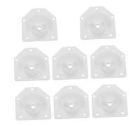 SEWACC 8 Piezas Placas de Montaje para Patas de Muebles de Hierro de para Sofás Mesas y Sillas Resistentes Ángulo Inclinado para Instalación Fácil