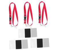 SEWACC 9 Placas De Plástico Tarjeta En con Correa para El Cuello Comprobador De Vídeo con Cordón Referencia con Correa Tarjeta De Balance De Fotografía A Granel
