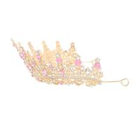 SEWACC Accesorios Cabello para Mujeres Tiara de Princesa Nupcial Barroca Vintage, Ligera y Ajuste Seguro, Adecuado para Bodas y Producciones Teatrales
