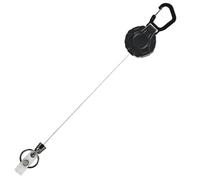 SEWACC Acero Inoxidable Llavero Retráctil Multifuncional para Exteriores | Compacto y Exquisito, Hebilla Fija y Cable de Acero, para Trabajo, Gimnasio y Mochilas