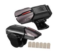 SEWACC Activadores de Juegos Móviles Ergonómicos para Smartphone, Controladores Táctiles Antideslizantes con 3 Pares de Guantes y Gatillos de Aleación Negra, Compatibles con Funda,