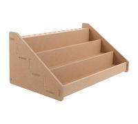 SEWACC Almacenamiento De Tintas Pigmentadas Almacenamiento De Aceites Esenciales Estante Para Botellas De Tinta De Pintura Acrílica Pintura Acrilica Madera Ensamblado