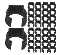 SEWACC Almohadillas Antideslizante de Plástico para Pies de Soporte de Hamaca Negro y Antiarañazos para Bases de 1.5 Pulgadas, Paquete de 50 Unidades para Uso Interior y Exterior
