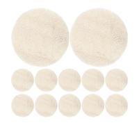 SEWACC Almohadillas Exfoliantes Faciales de Esponja Vegetal Natural 7 CM 12 Piezas para Limpieza Profunda Exfoliante Corporal y Removedor de Piel Muerta Ideales para Baño y Spa