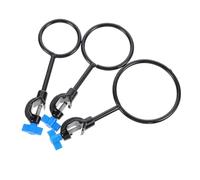 SEWACC Anillos de Soporte de Hierro Alta Fiabilidad y Estructura Resistente Juego de 3 para Laboratorio para Experimentos Científicos