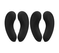 SEWACC Auditivos de Silicona Negros para Teñir el Cabello Resistentes al Calor 2 Pares Reutilizables para Salón de Peluquería y Secador de Pelo