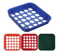SEWACC Bandeja Clasificadora de Monedas de Plástico Ligera y Portátil 4 Piezas Diseño Práctico para Conteo Rápido y Organización para Tiendas de Nickels y Monedas