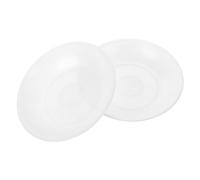 SEWACC Bandejas para Báscula Electrónica de Laboratorio, 2 Piezas de Plástico Blanco Reutilizable, Diámetro 8,5 Cm, Recipientes para Peso de Alimentos en Cocina y Laboratorio