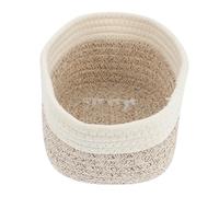 SEWACC Baul de Mimbre de Cuerda de Algodón para Almacenamiento Diseño Simple y Práctico Adecuado para Oficina y Baño