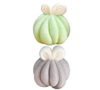 SEWACC Bolas de Baño para Ducha 2piezas Esponja Flexible Forma Adorable para Exfoliación y Creación de Burbujas, Adecuado para Limpiar la Epidermis y Espalda