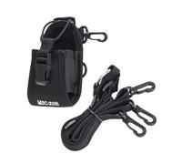 SEWACC Bolsa Porta Radio de Nailon Modelo 20b Negra Correa Ajustable | Funda para Radio E Interfono, Bolsillo de Almacenamiento, para Teléfono y Herramientas al Aire Libre