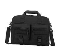 SEWACC Bolso Bandolera de Nylon para Hombre Maletín Multifunción para Portátil Diseño Camuflaje Negro Resistente y Portátil con Múltiples Compartimentos Seguros