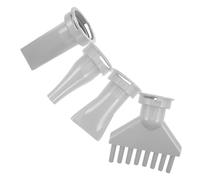 SEWACC Boquillas para Secador de Pelo para Perros 4 Piezas de ABS Adaptadores Planos y Redondos para Soplador de Pelo de Mascotas Accesorios de Repuesto para Secado Rápido y Aseo