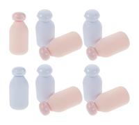 SEWACC Botellas de Viaje Exprimibles para Gel de Ducha y Champú 100 Ml Set 10 Piezas 5 Rosa y 5 Azul Plástico PE Suave Tapa Abatible a Prueba de Fugas Dispensadores Rellenable para