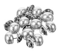 SEWACC Botones para Ropa sin Costura Perlas Decorativas Metálicas, 10 Unidades, Broches Elegantes para Camisa Mujer, Accesorios Vintage para Camisetas y Prendas Formales