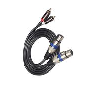 SEWACC Cable de Audio Doble Macho Doble Xlr Macho de Adaptador de para Sistemas de Sonido Conectores Protección para Dvd Tv y Altavoces
