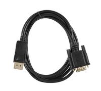 SEWACC Cable Displayport Vga con Conector Chapado Adaptador para Ordenador Compatible con Resolución Full HD Conexión con Botón de Liberación Reemplazo Duradero para Monitor Vga