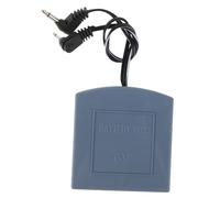 SEWACC Caja de batería externa para caja fuerte con conector de 2,5 mm y 3,5 mm, caja de alimentación compacta y portátil hecha de plástico y metal, para oficina y viajes