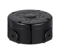 SEWACC Caja de Conexiones para Cámaras Exteriores, Caja de Plástico Negro para Ocultar Cables Diámetro 10mm y Gran Espacio para Instalaciones al Aire Libre