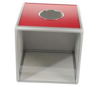 SEWACC Caja de Donaciones Transparente de Metacrilato Caja Cúbica Multiusos para Reuniones y Diseño Resistente y Decorativo Color