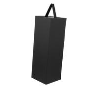 SEWACC Caja De Embalaje De Vino De Lujo Vitrina De Almacenamiento Para Una Sola Botella De Vino Resistente Reutilizable Ligera Para O Fiesta Color Negro