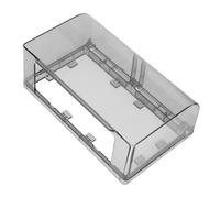 SEWACC Caja de Salida Doble para Enchufes Instalación Fácil y Material Ps Resistente, Cubierta Protectora Negra para Cocina y Restaurante, Diseño Grueso Prueba de Salpicaduras