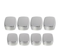 SEWACC Cajas de Aluminio Cuadradas para Cosméticos y Jabones, Set de 8 Unidades (4x100ml 84x62x21mm 4x150ml 95x70x28mm), Estuches Ligeros, Prácticas y Resistentes para Almacenamiento