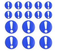 SEWACC Calcomanías de Precaución Circular, Pegatinas Adhesivas de PVC 4 Unidades 5X5 CM para Prevención de Riesgos en Plantas Industriales, para Operarios