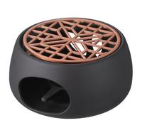 SEWACC Calentador de Tetera Cerámico Moderno con Base Hueca y Soporte para Vela Estufa de Té para Mantener Caliente Casa y Sala de Té Diseño Japonés y Compacto