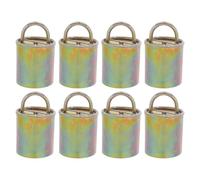 SEWACC Cencerros Metálicos para Cabras y Ovejas 8 Piezas Medianos de Hierro Resistentes para Ganado Sonido Fuerte para Pastoreo y Cría en Granjas y Campo Abierto