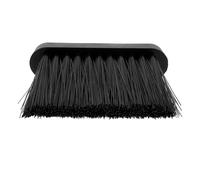 SEWACC Cepillo para Chimenea de Estilo Europeo, Cabeza de Repuesto Negra | Plástico Resistente, Limpieza y Precisa, Mini Recogedor Incluido para Estufas y Hogares Rústicos