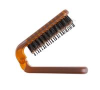 SEWACC Cepillo y Peine de Cerdas de Jabalí Plegable para Viaje, Compacto y Ligero, Masajeador de Cuero Cabelludo, Adecuado para Cuidado Personal y Salón de Belleza Portátil