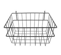 SEWACC Cestas de Alambre para Panel Perforado sin Taladro Organizador Metálico Negro Grande para Pared Almacenamiento Versátil para Cocina Garaje y Oficina Accesorio Práctico y