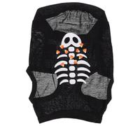 SEWACC Chaleco de Algodón para Mascotas Estampado de Espinas de Pescado, Cálido y Cómodo para Perros Pequeños, Adecuado para Halloween y Mantener Limpio a Tu Mascota