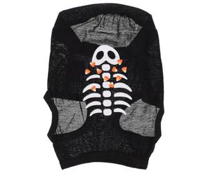 SEWACC Chaleco de Algodón para Mascotas Estampado de Espinas de Pescado, Cálido y Cómodo para Perros Pequeños, Adecuado para Halloween y Mantener Limpio a Tu Mascota