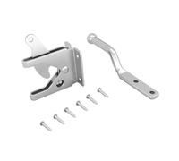 SEWACC Cierre de Palanca Pesado para Puerta de Madera Pestillo Automático de Kit con Herrajes para y Portones Bloqueo Seguro con Candado Instalación para Uso Exteriores