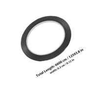 SEWACC Cinta Adhesiva Negra para Pizarra Blanca de Borrado en Seco Cinta de Línea Gráfica Pet 3 Cm X 66 M 10 Unidades Reutilizable para Oficina y Escuela