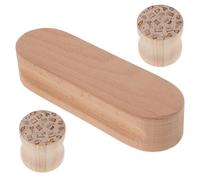 SEWACC Clapper de Madera para Costura Bloque Prensador de Costuras para Quilting Herramienta de Sastre para Prensado y Acabado Nítido Incluye Tabla Dos Cilindros de Presión para Telas