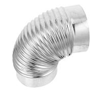 SEWACC Codo de Chimenea de Acero Inoxidable 160 MM para Estufa de Leña Tubo de Escape Resistente al Calor Accesorio para Estufas y Chimeneas Adecuado para Calefacción en Hogar y