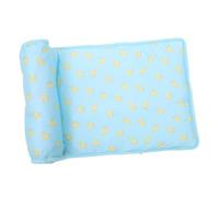 SEWACC Colchoneta Refrescante para Mascotas de Verano Alfombrilla de Enfriamiento de Hielo para Gatos y Perros Patrón Azul Banana Superficie Suave y Fácil de Limpiar